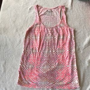 Razor back patterned boyfriend tank